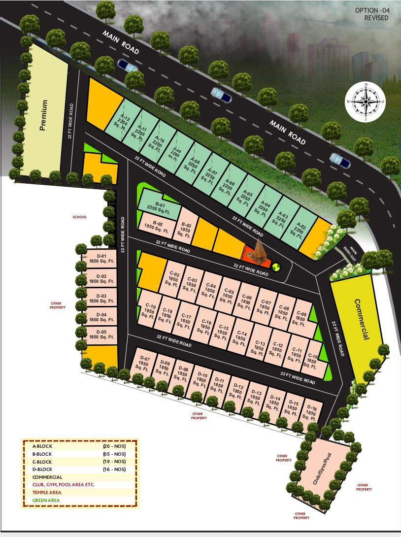 Escon pride Villas Site plan